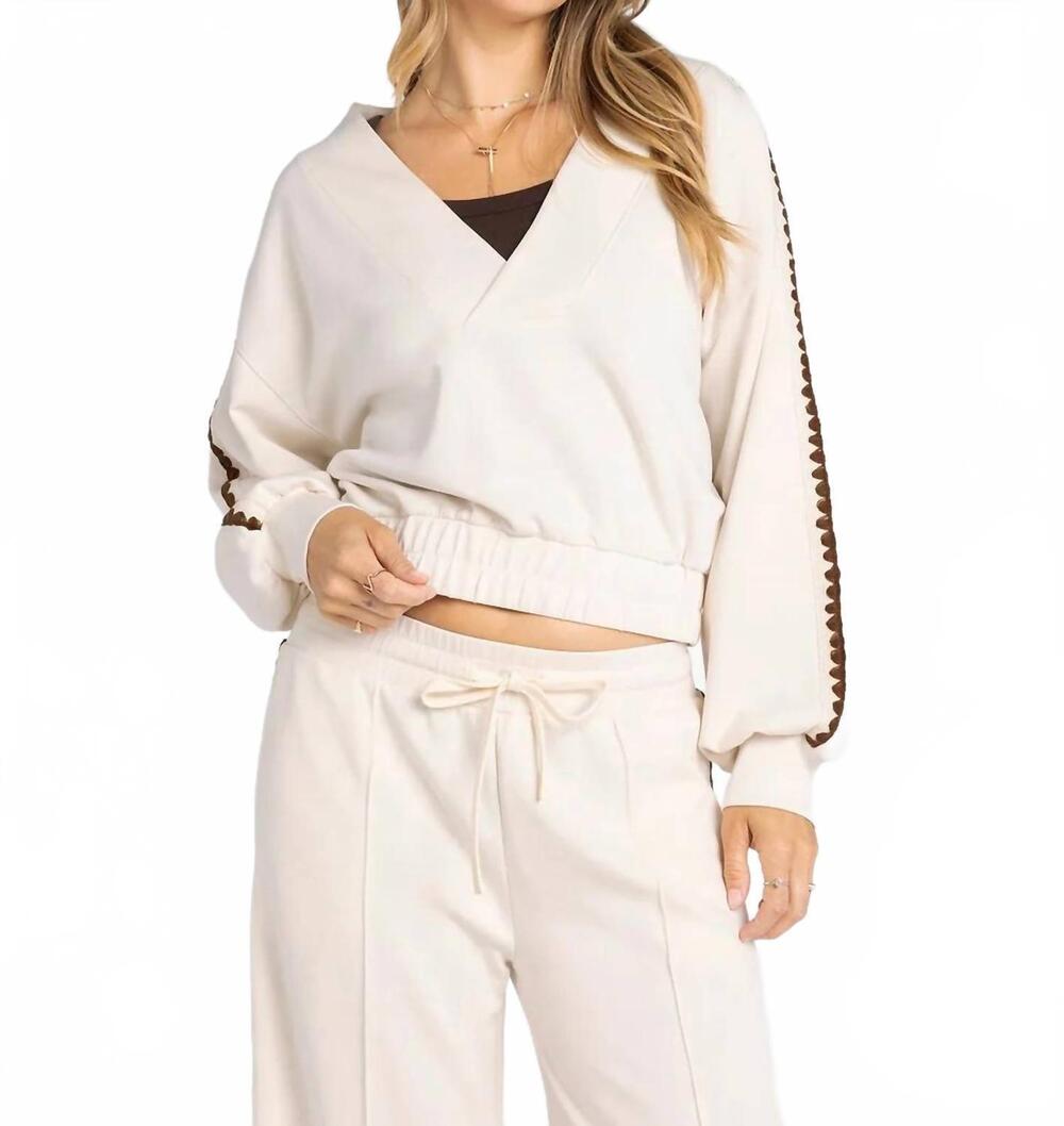 NEW THREAD & SUPPLY becka top in ivory